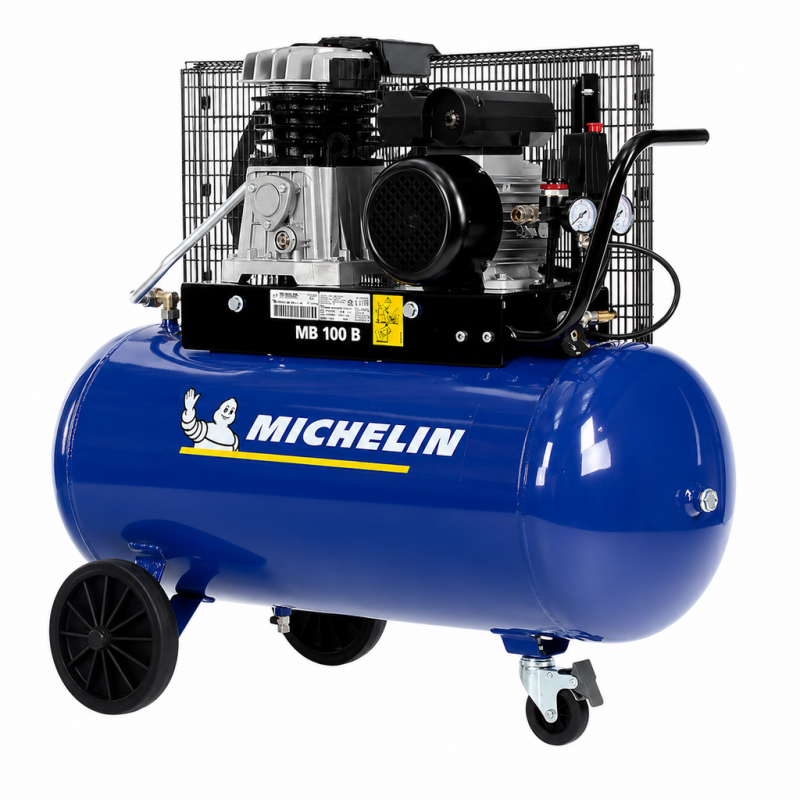 Compresor monofazat profesional, 90l, 250l/min, MICHELIN MB100/268