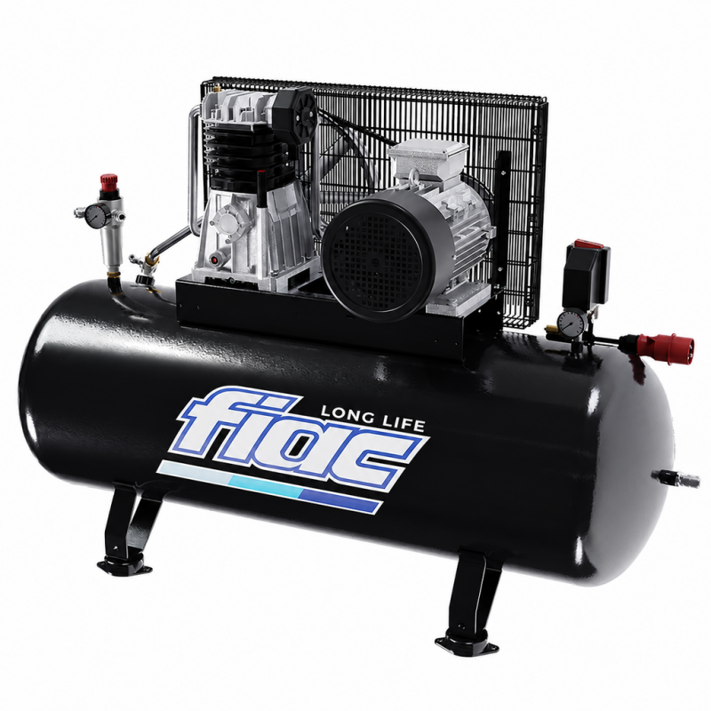 Compresor trifazat INDUSTRIAL, stationar, 200l, 486l/min, AB200-490TF-LONGLIFE