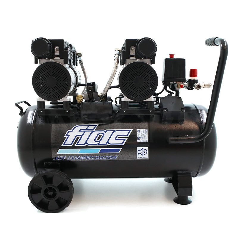 Compresor fara ulei, insonorizat, FIAC Supersilent 50/2 Duplex Black