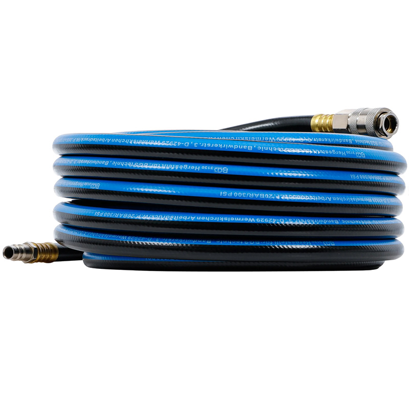 Furtun aer comprimat BGS 3130, 10 m, 8x14 mm, PVC cu insertie - cuple rapide