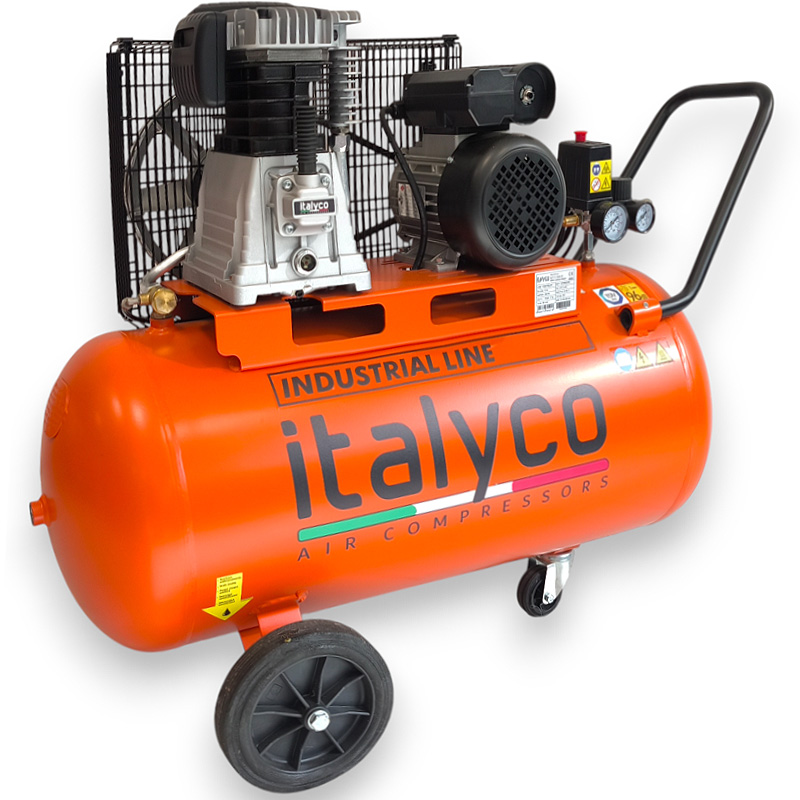 Compresor monofazat profesional 100l, debit 350l/min, ITALYCO KP100-3