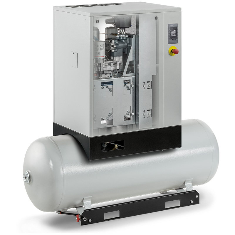 Compresor cu șurub FIAC NEW SILVER VSD 7,5/300 cu invertor | 10 bar,  312-756 l/min, 7,5CP - compresor industrial