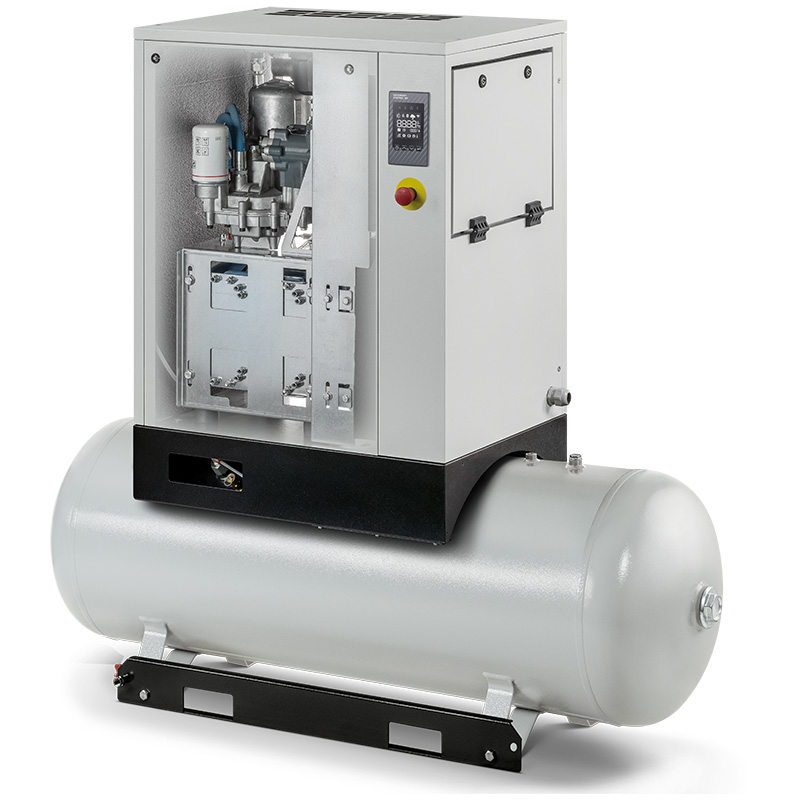 Compresor cu șurub FIAC NEW SILVER VSD 7,5/300 cu invertor | 10 bar,  312-756 l/min, 7,5CP - compresor industrial