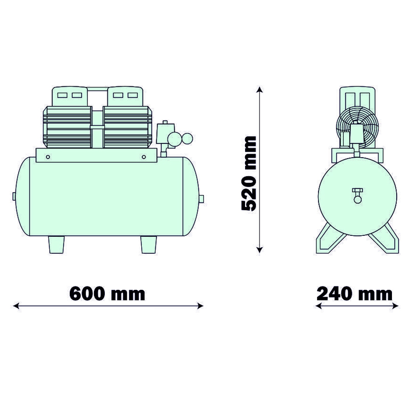 Compresor medical silentios AIRMED 135/24