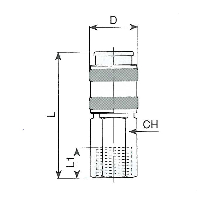 Cupla rapida mama cu filet interior 3/8