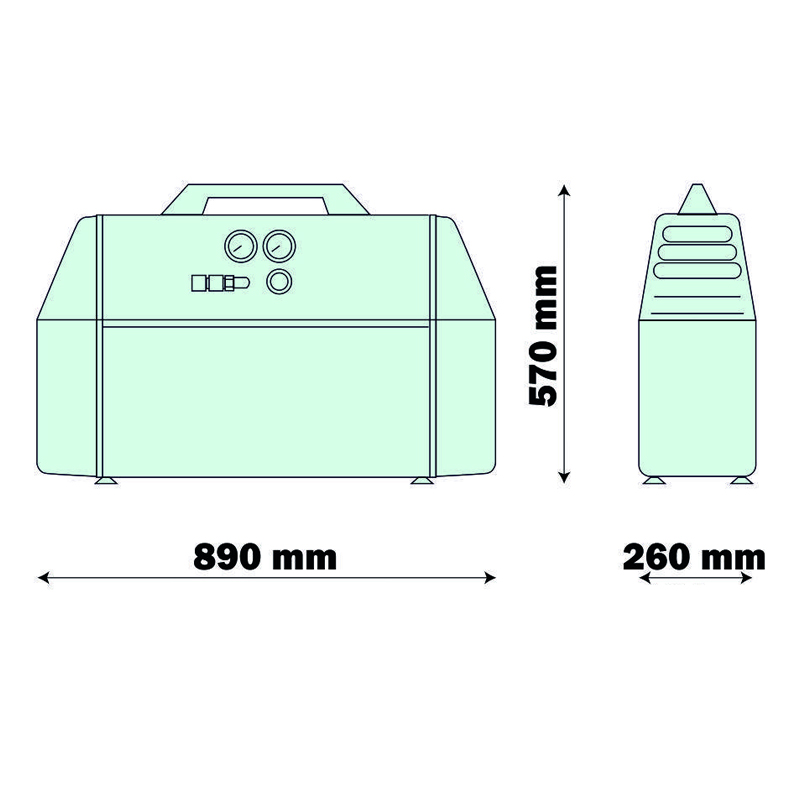 Compresor medical silentios cu uscator CARAT 106/E