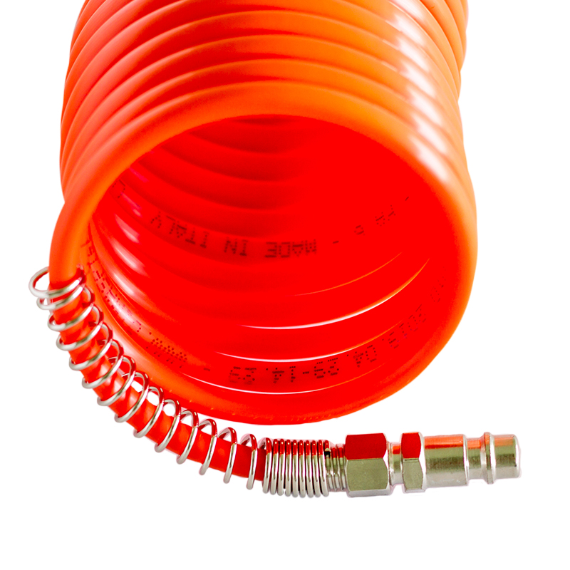 Furtun de aer spiralat 20m, cuple rapide FIAC
