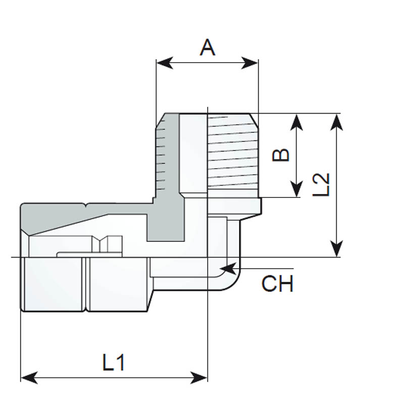 Racord automatic ”L”, 1/4