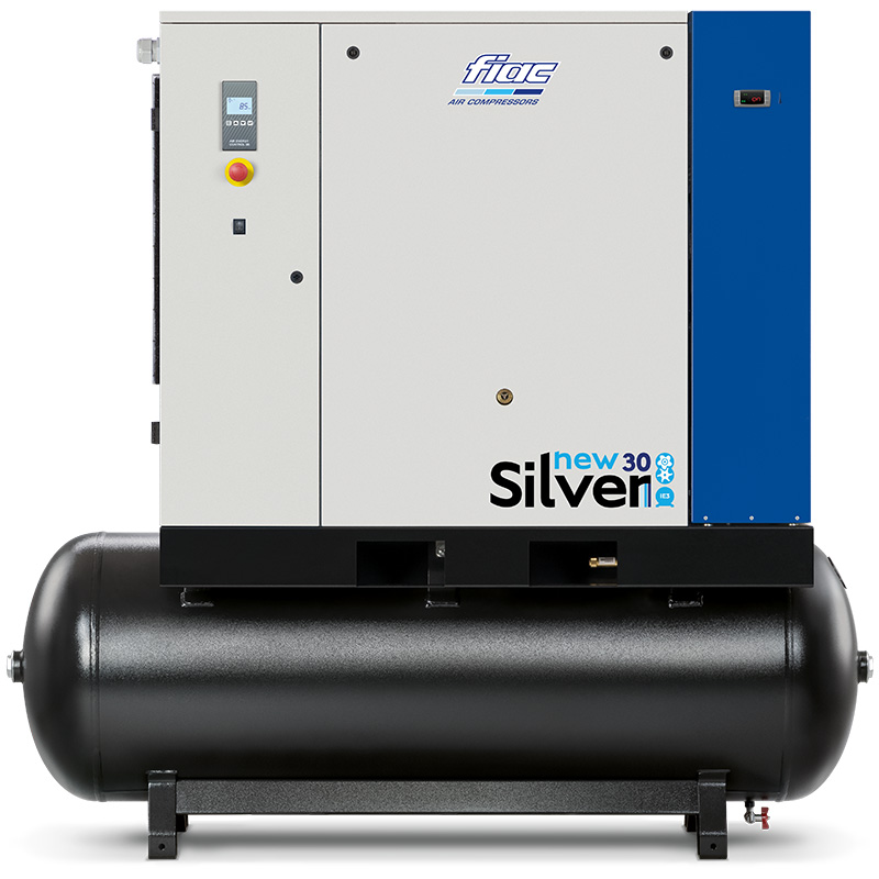 Compresor cu șurub și uscător FIAC NEW SILVER 30/500D | 8 bar, 3570 l/min, 30CP - compresor industrial