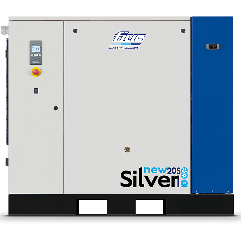 Compresor cu șurub și uscător FIAC NEW SILVER+D 20S | 8 bar, 2450 l/min, 20CP - compresor industrial