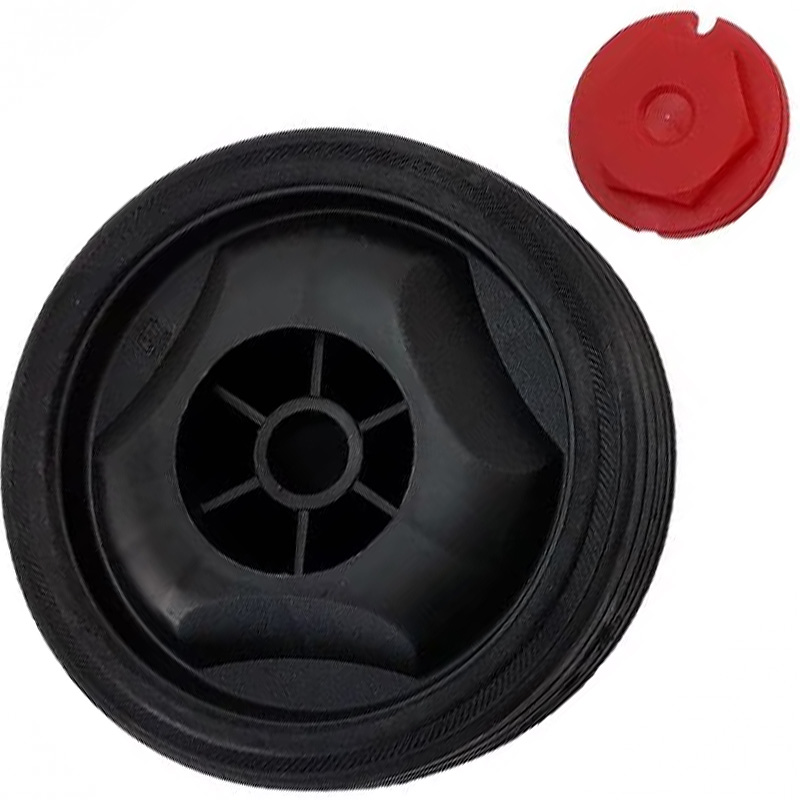 Set 2 roti compresor 125mm + suruburi, pentru compresoare de 24l si 50l FIAC