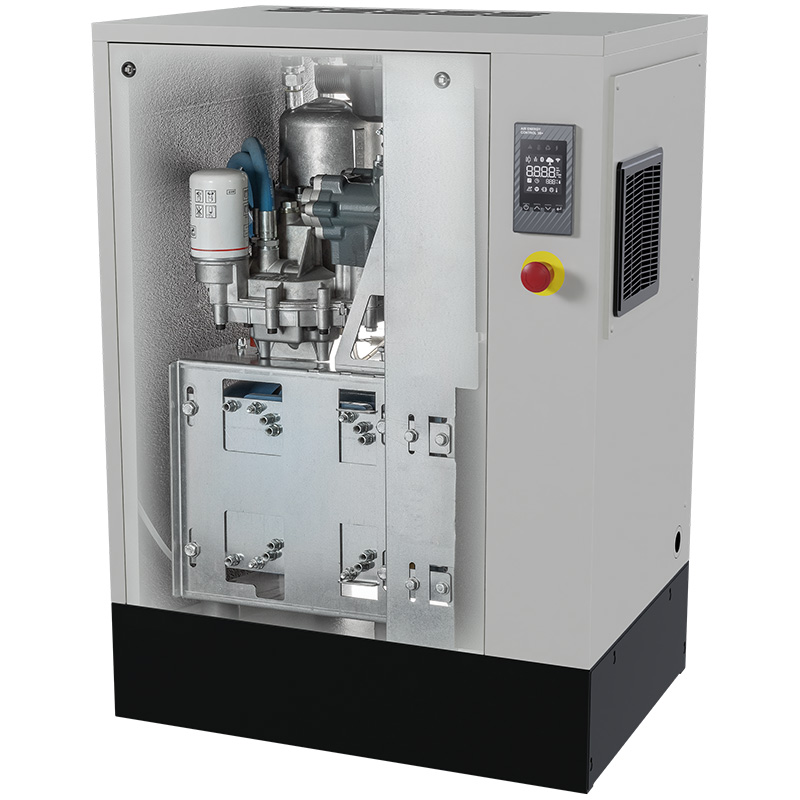 Compresor cu surub FIAC NEW SILVER VSD 15 cu invertor | 10 bar, 366-1401 l/min, 15CP - compresor industrial