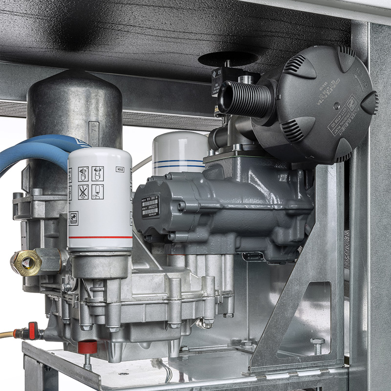 Compresor cu șurub și uscător FIAC NEW SILVER VSD 7.5/300D cu invertor | 10 bar, 312-756 l/min, 7.5CP - compresor industrial