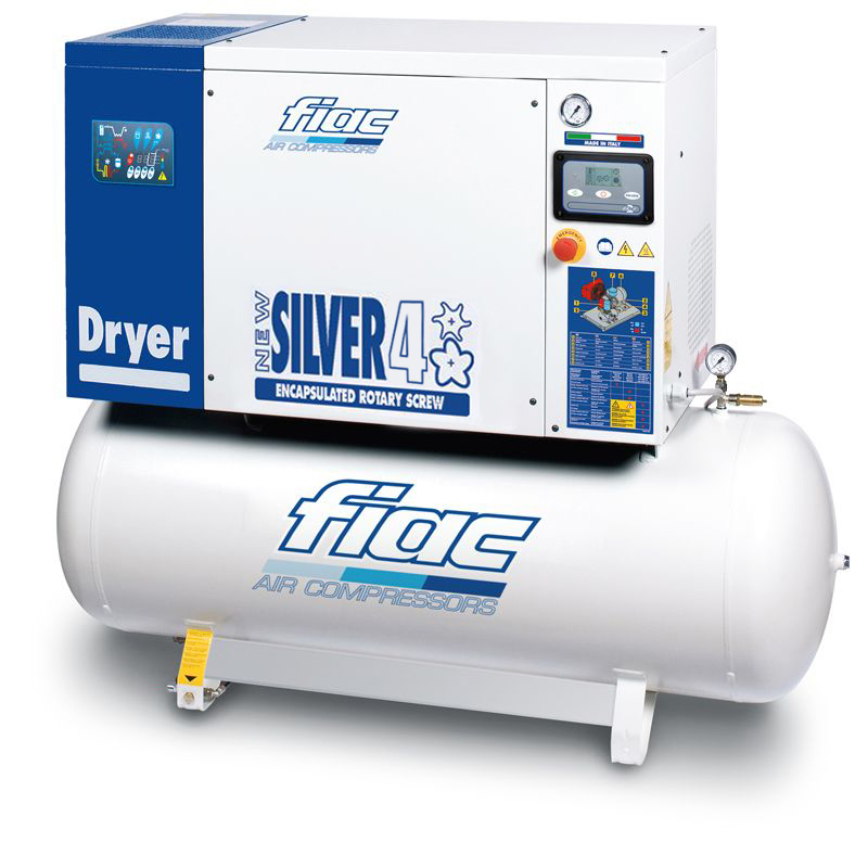 Compresor cu surub si uscator tip NEW SILVER D 4/200, 10 bar