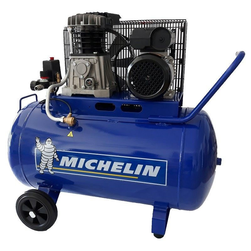 Compresor monofazat profesional, 100l, 250l/min, MICHELIN MB100