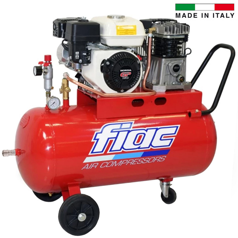 Compresor cu piston profesional cu motor Honda, FIAC S100/360H, 100l, 350l/min