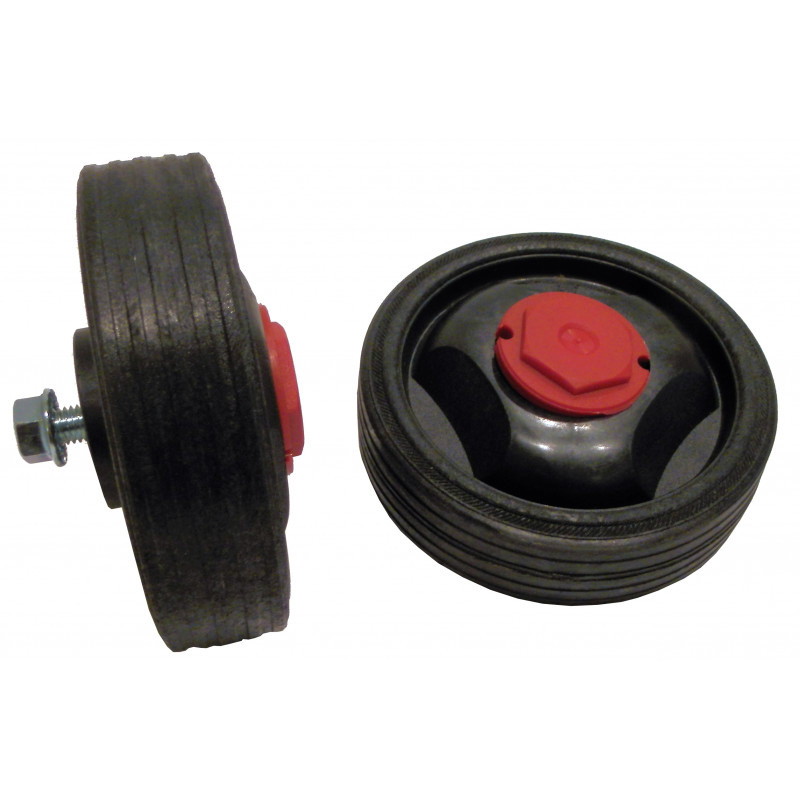 Set 2 roti compresor 125mm + suruburi, pentru compresoare de 24l si 50l FIAC