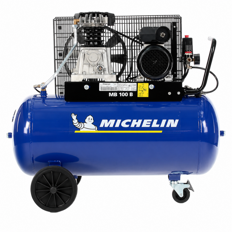 Compresor monofazat profesional, 90l, 250l/min, MICHELIN MB100/268