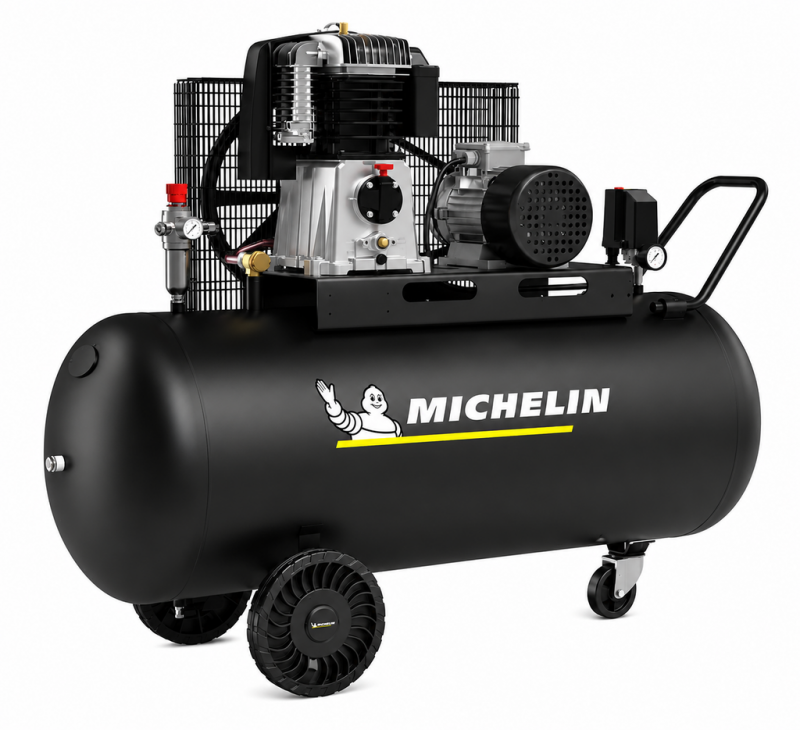 Compresor monofazat profesional, 100l, 235l/min, MICHELIN MX CLASSIC PRO 100-2M