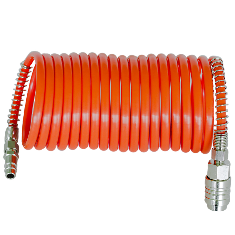 Furtun de aer spiralat 10m, cuple rapide FIAC