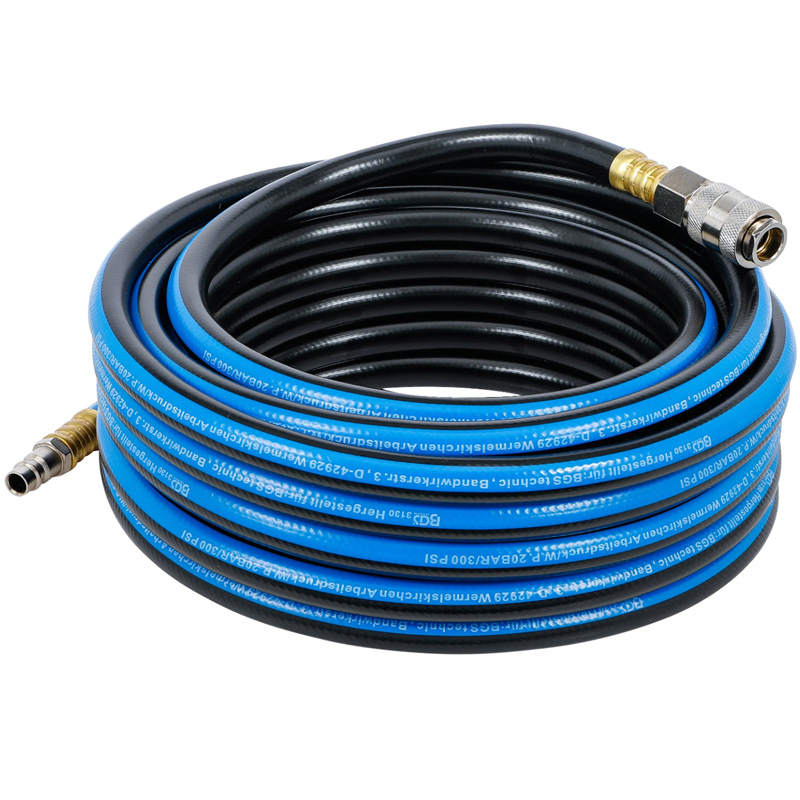 Furtun aer comprimat BGS 3130, 10 m, 8x14 mm, PVC cu insertie - cuple rapide