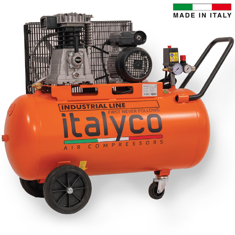 Compresor monofazat profesional 100l, debit 350l/min, ITALYCO KP100-3